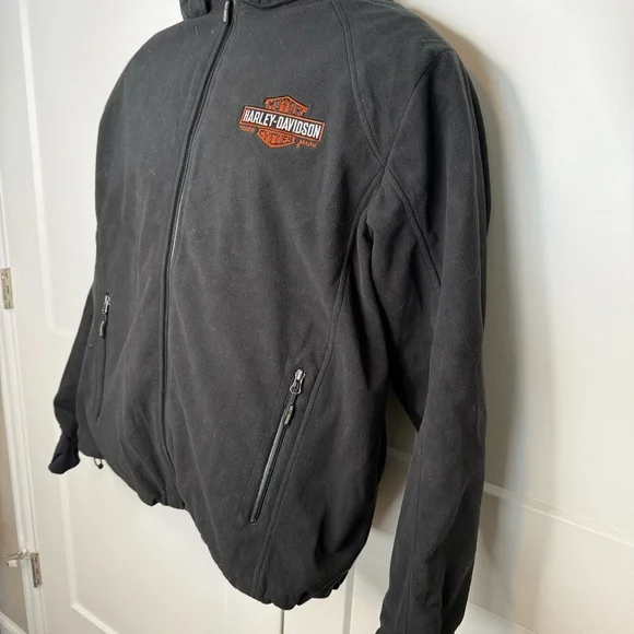 Harley Davidson Hooded Riding Jacket w/ Armor - Picture 3 of 7
